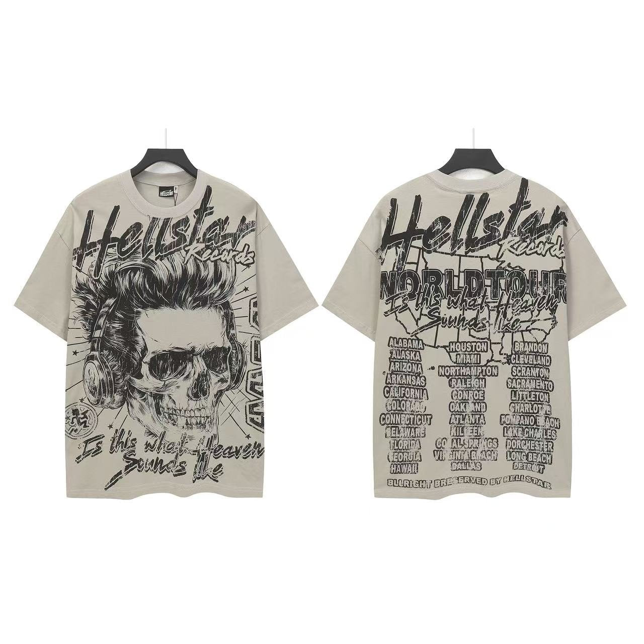 Hellstar Is This What Heaven Sounds Like Skull T-Shirt — front
