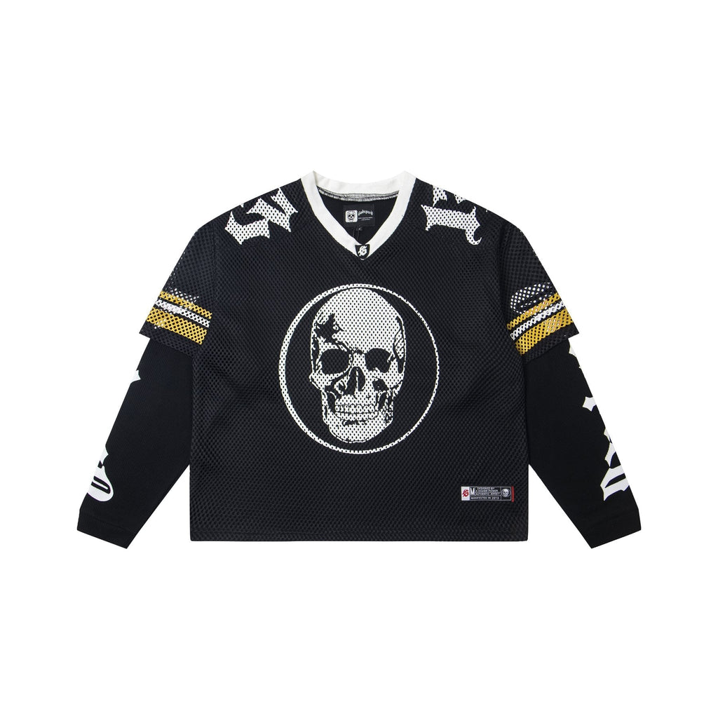 Godspeed Skull K-Back Mesh Long-Sleeve T-Shirt — front