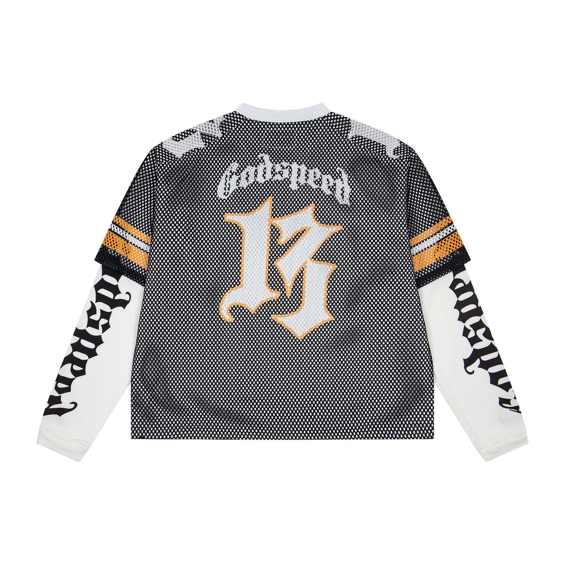 Godspeed Skull Mesh Jersey Long-Sleeve T-Shirt — back