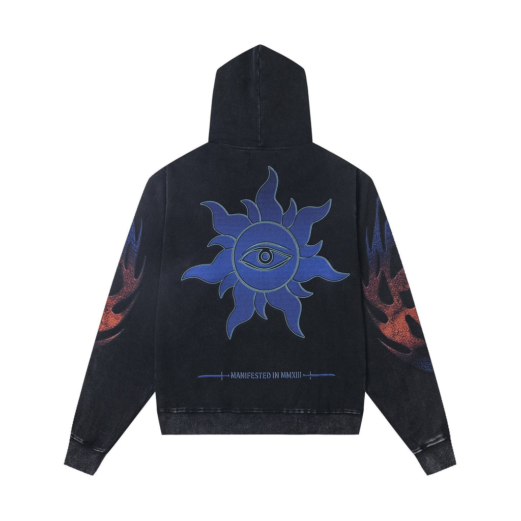 Godspeed UFO & Sun-Eye Graphic Hoodie — back