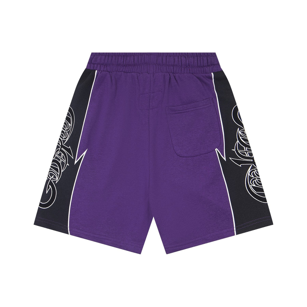 Godspeed Printed Side-Panel Drawstring Shorts — back