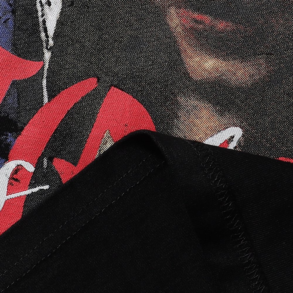 RARE PEACE Mad World Graphic Short-Sleeve T-Shirt — detail