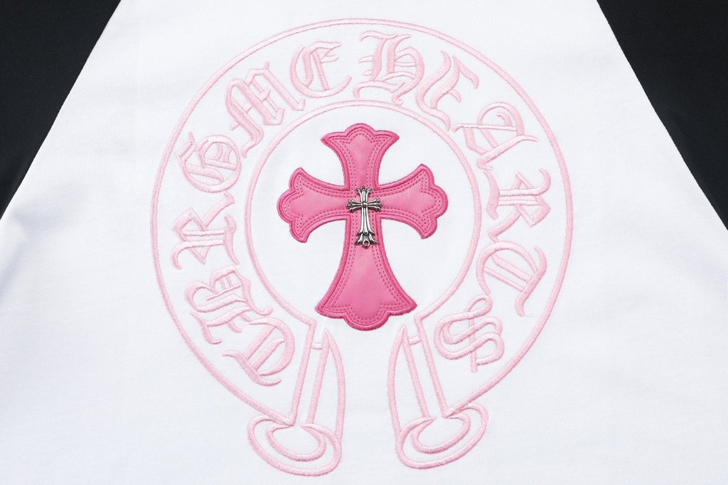 Chrome Hearts Cross Graphic Raglan Long-Sleeve T-Shirt — detail