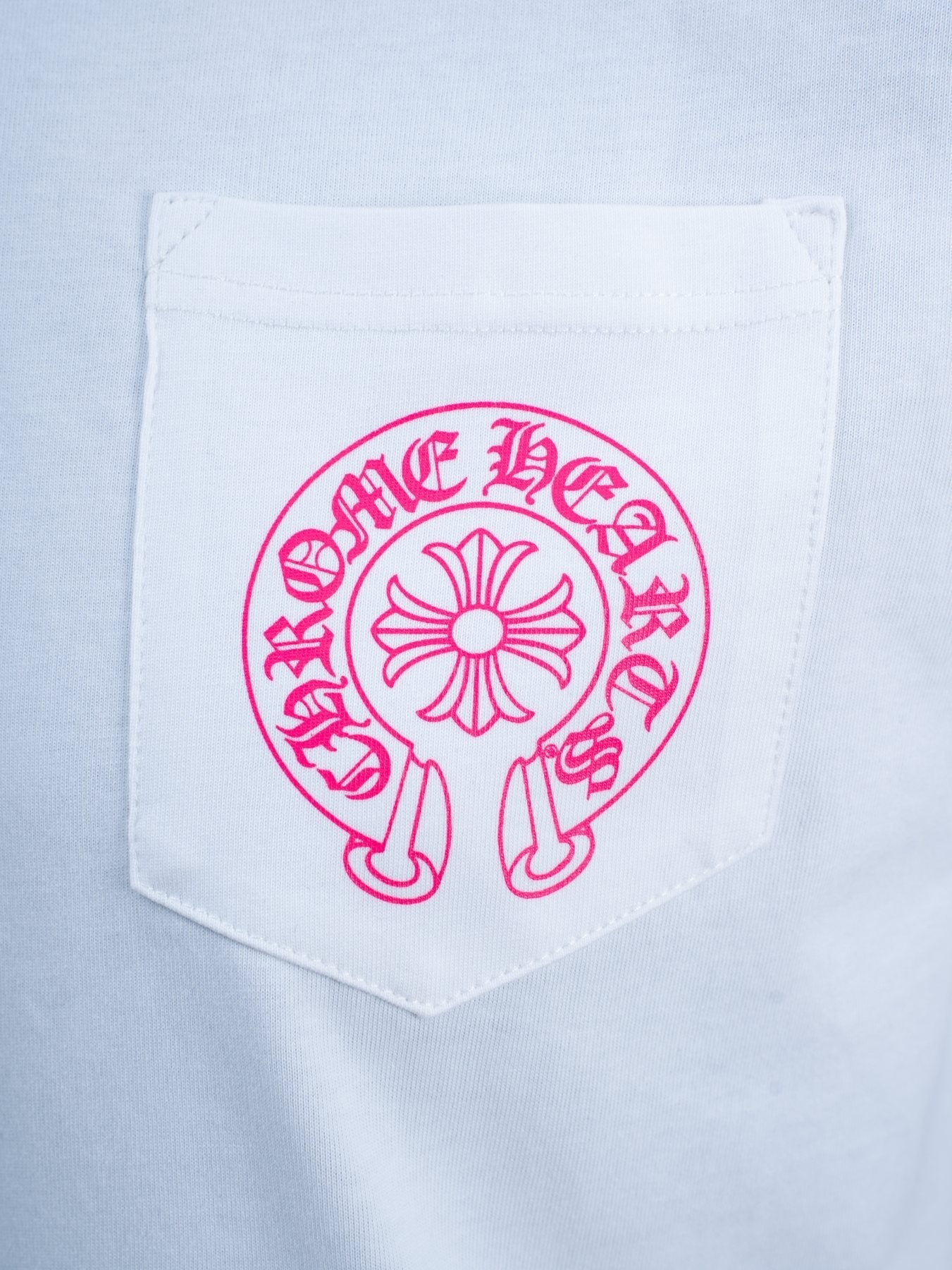 Chrome Hearts Pink Back Graphic Pocket T-Shirt — detail
