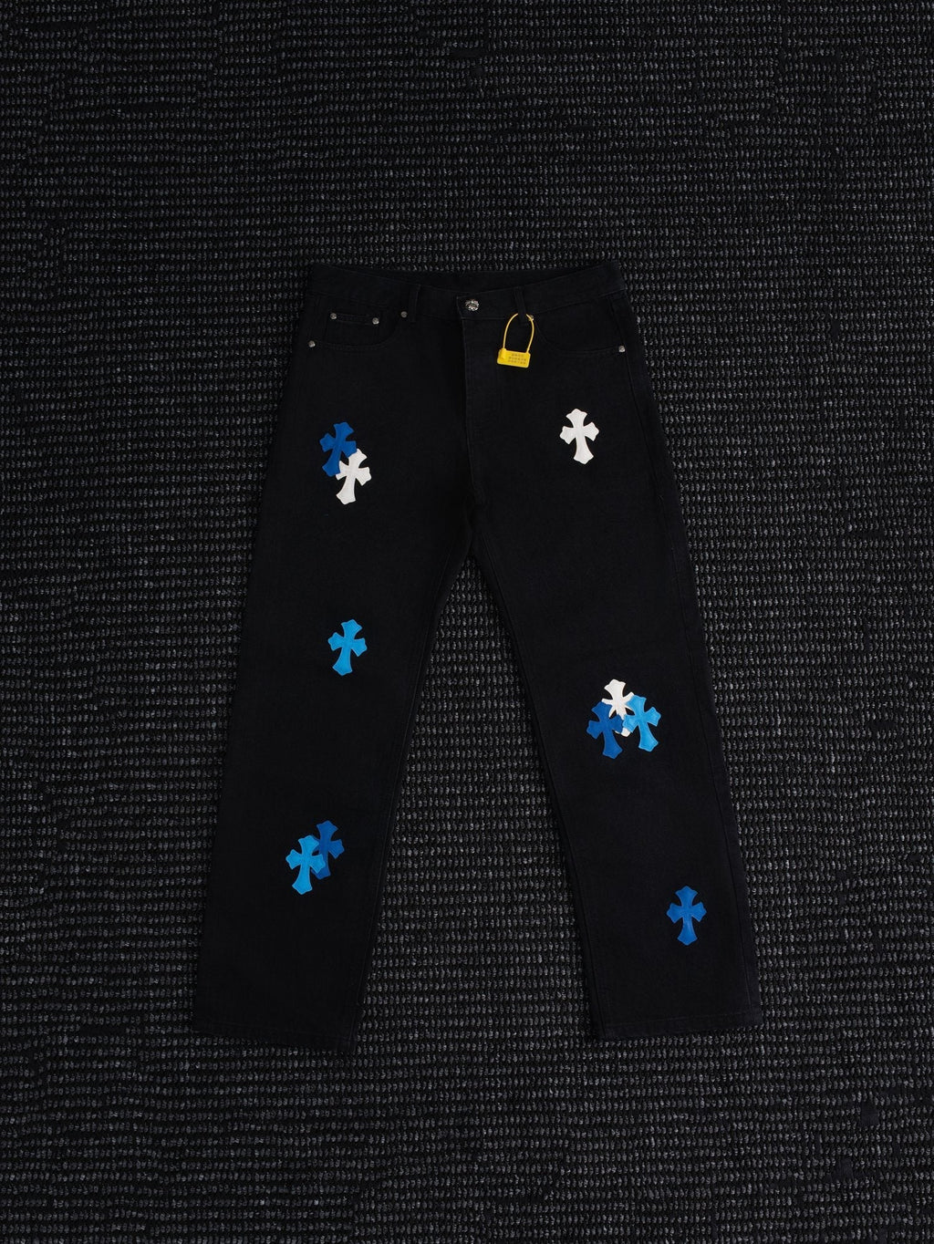 Chrome Hearts Cross Patch Black Jeans — hero