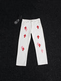 Chrome Hearts White Cross Patch Jeans — hero