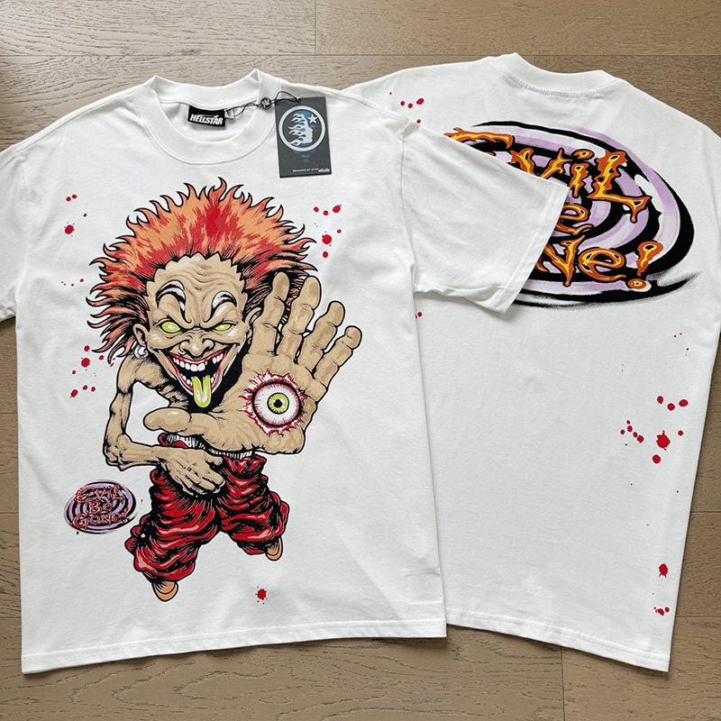 Hellstar Evil Be Gone Graphic T-Shirt — comparison