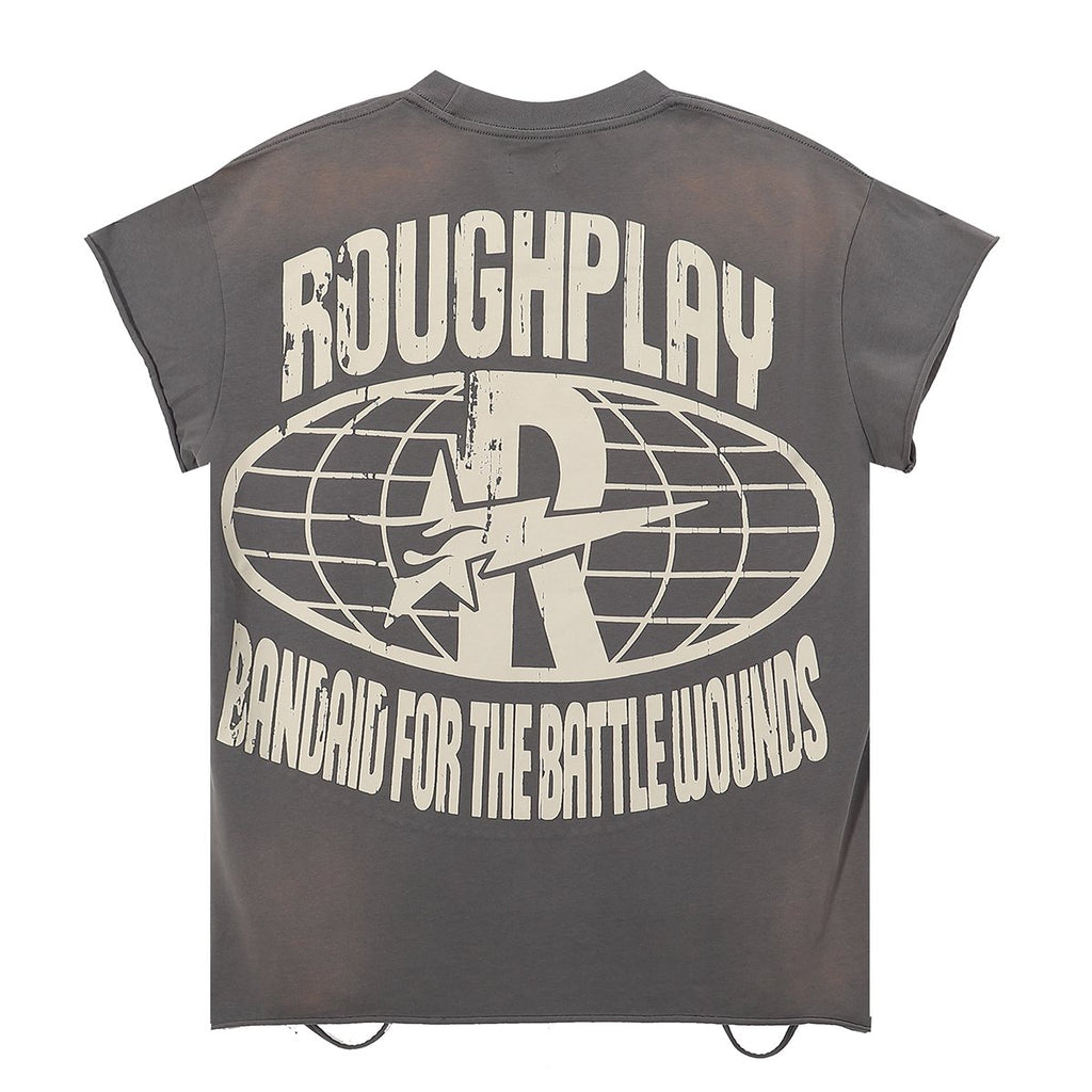 Rough Play SoleBoy Rhinestone Sleeveless T-Shirt — back