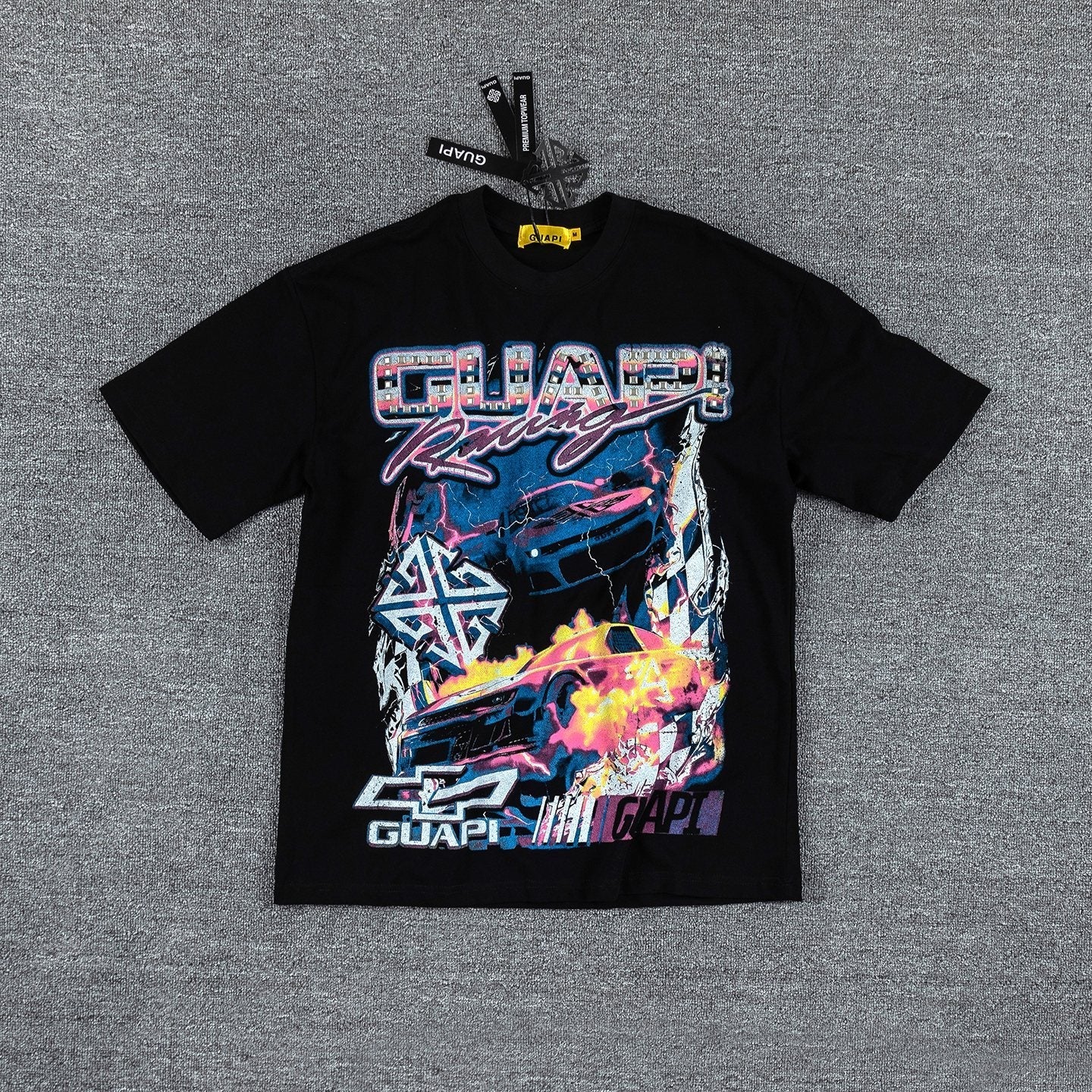 GUAPI Racing Geometric Short-Sleeve T-Shirt — hero