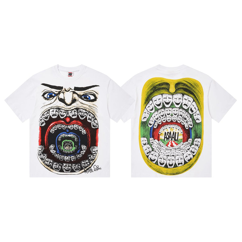 ASAALL Mouth Mask Graphic Short-Sleeve T-Shirt — hero