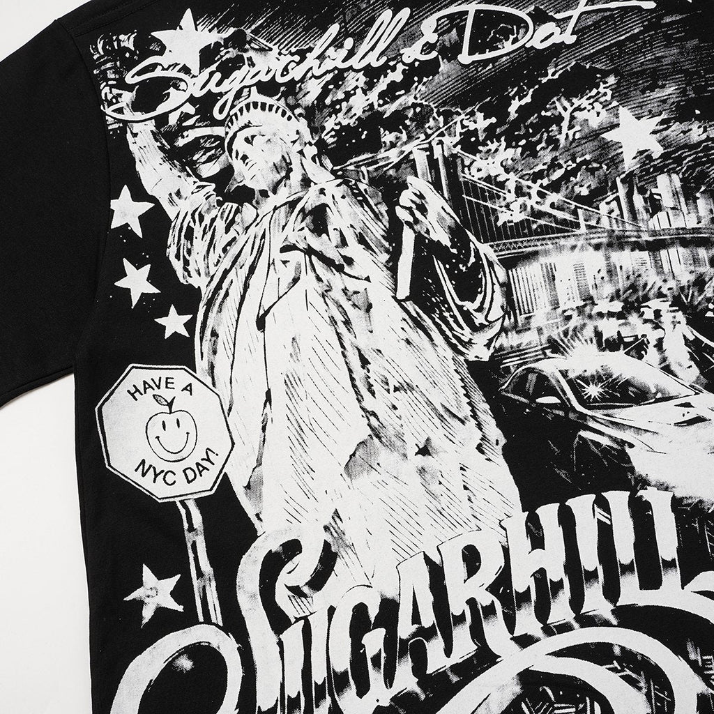ASAALL Sugarhill NYC Statue Graphic T-Shirt — detail