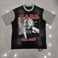VARE ALL DAY Portrait Graphic Contrast-Sleeve T-Shirt — hero
