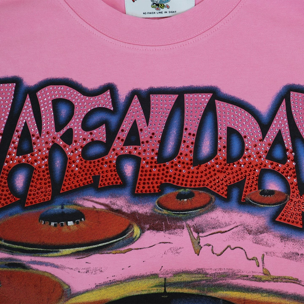 Valley Dreams UFO Comic Graphic Short-Sleeve T-Shirt — detail