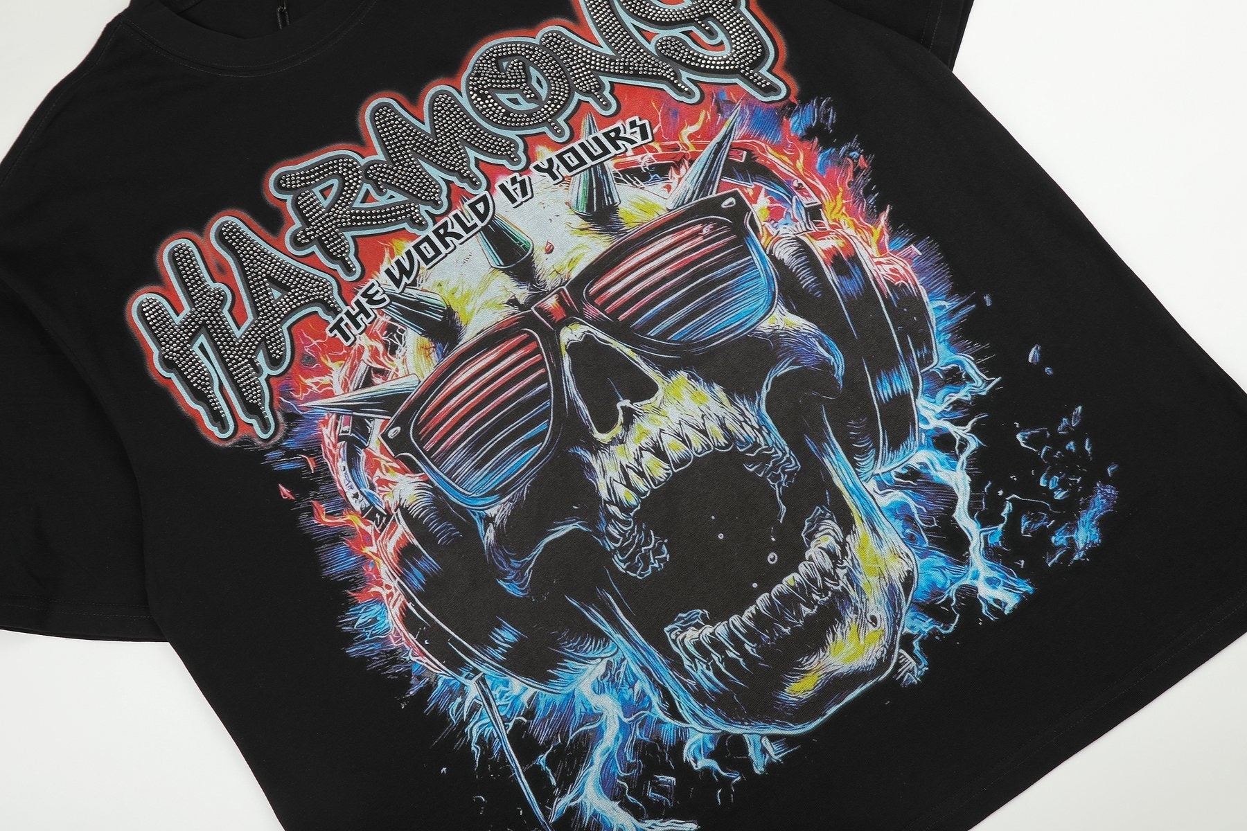 HARMONY Skull Graphic Short-Sleeve T-Shirt — detail