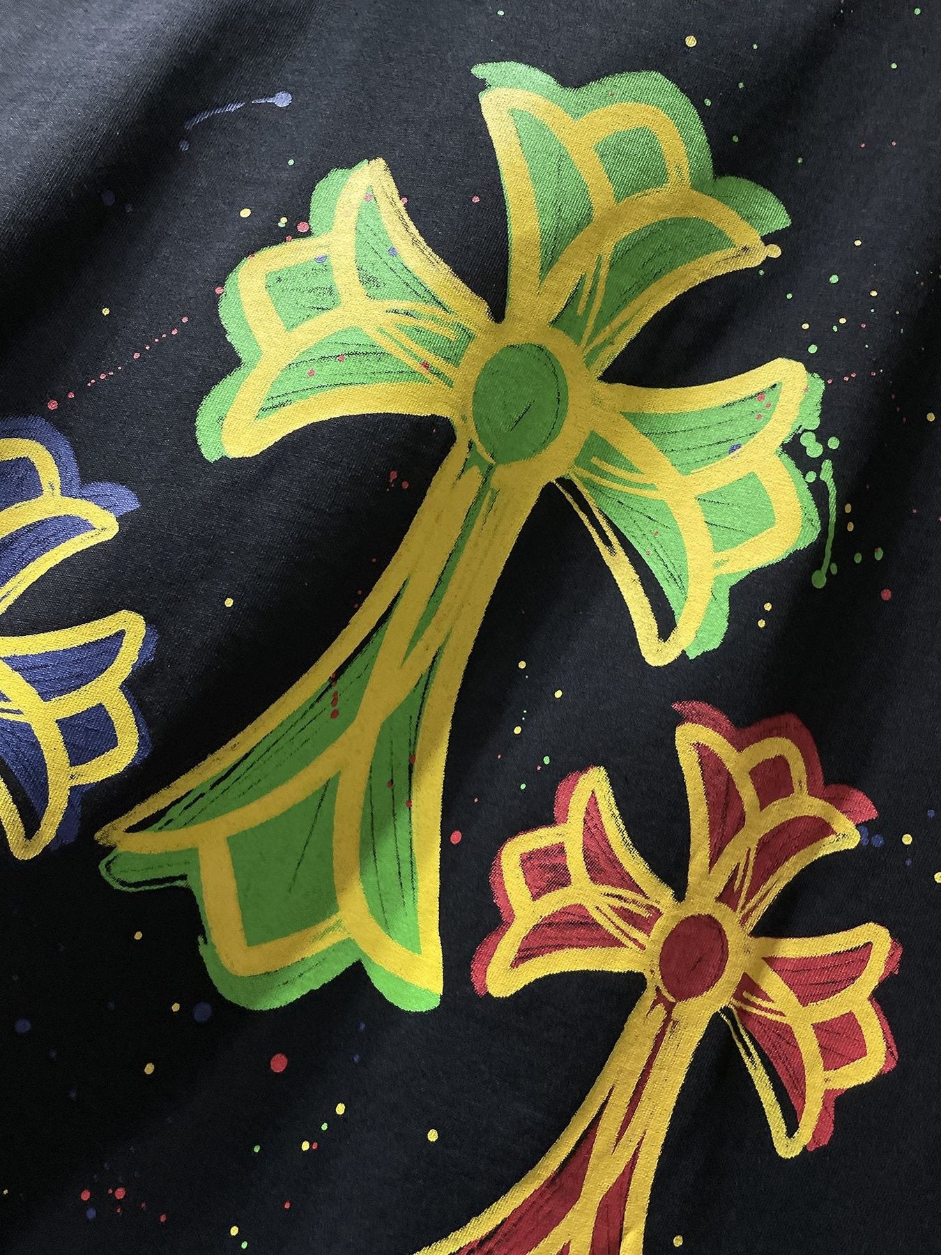 Chrome Hearts Cross Graffiti Graphic T-Shirt — detail