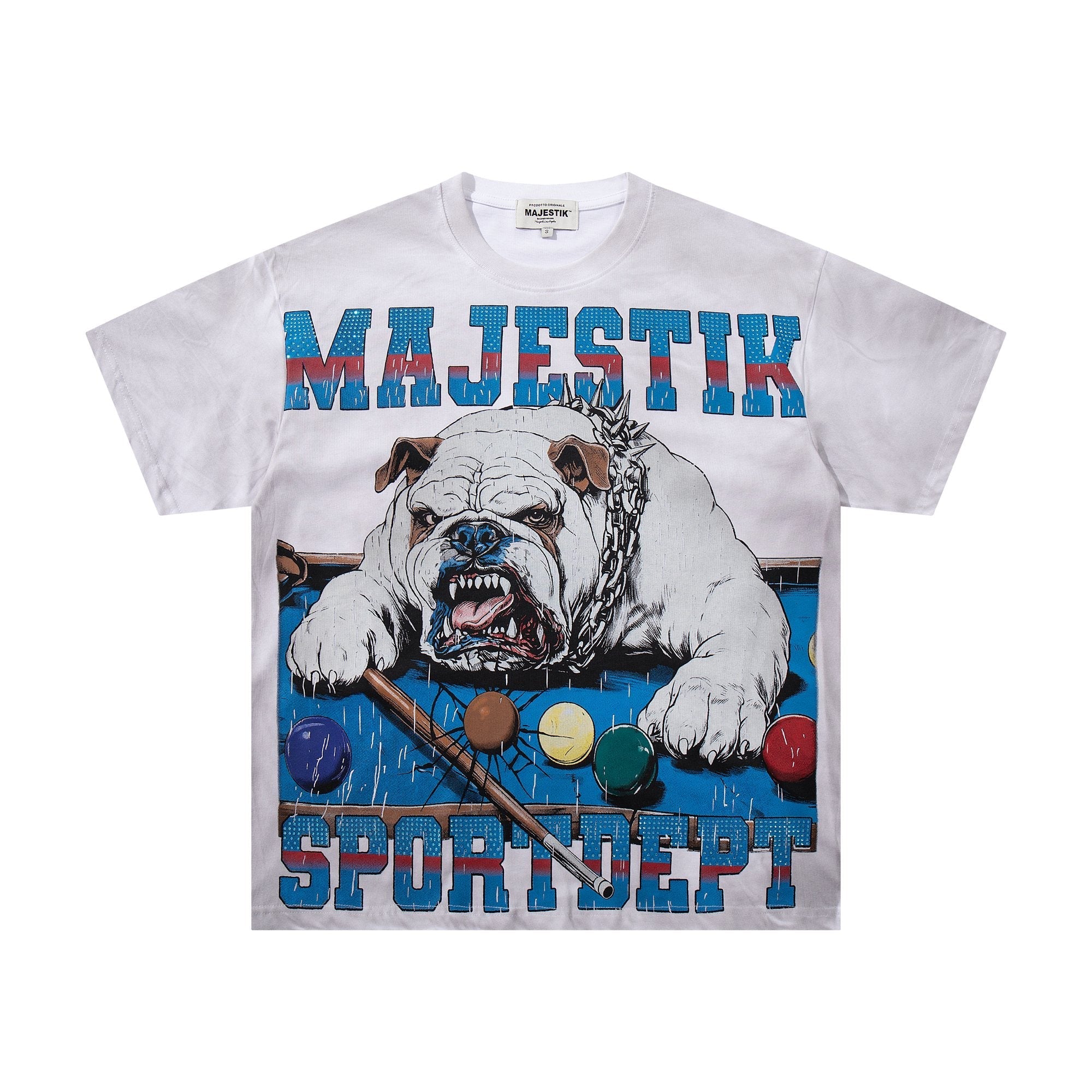 MAJESTIK Bulldog Billiards Graphic T-Shirt — hero