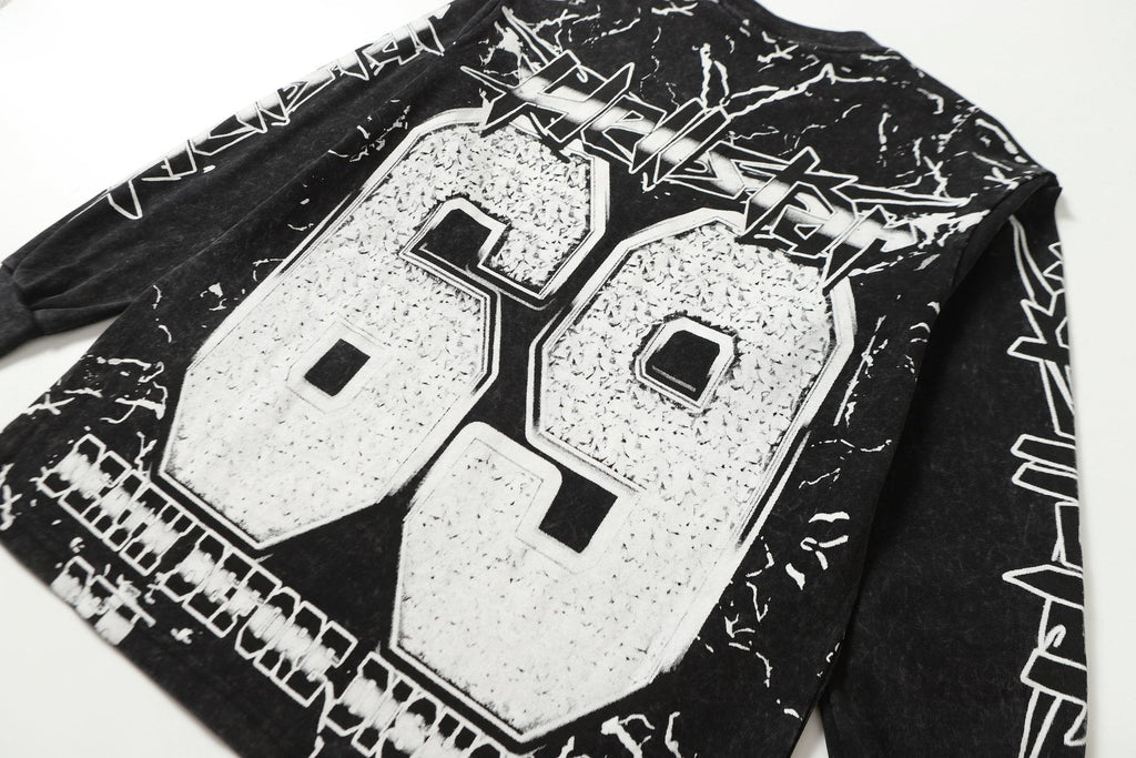 Hellstar Skull 69 Graphic Long-Sleeve T-Shirt — detail