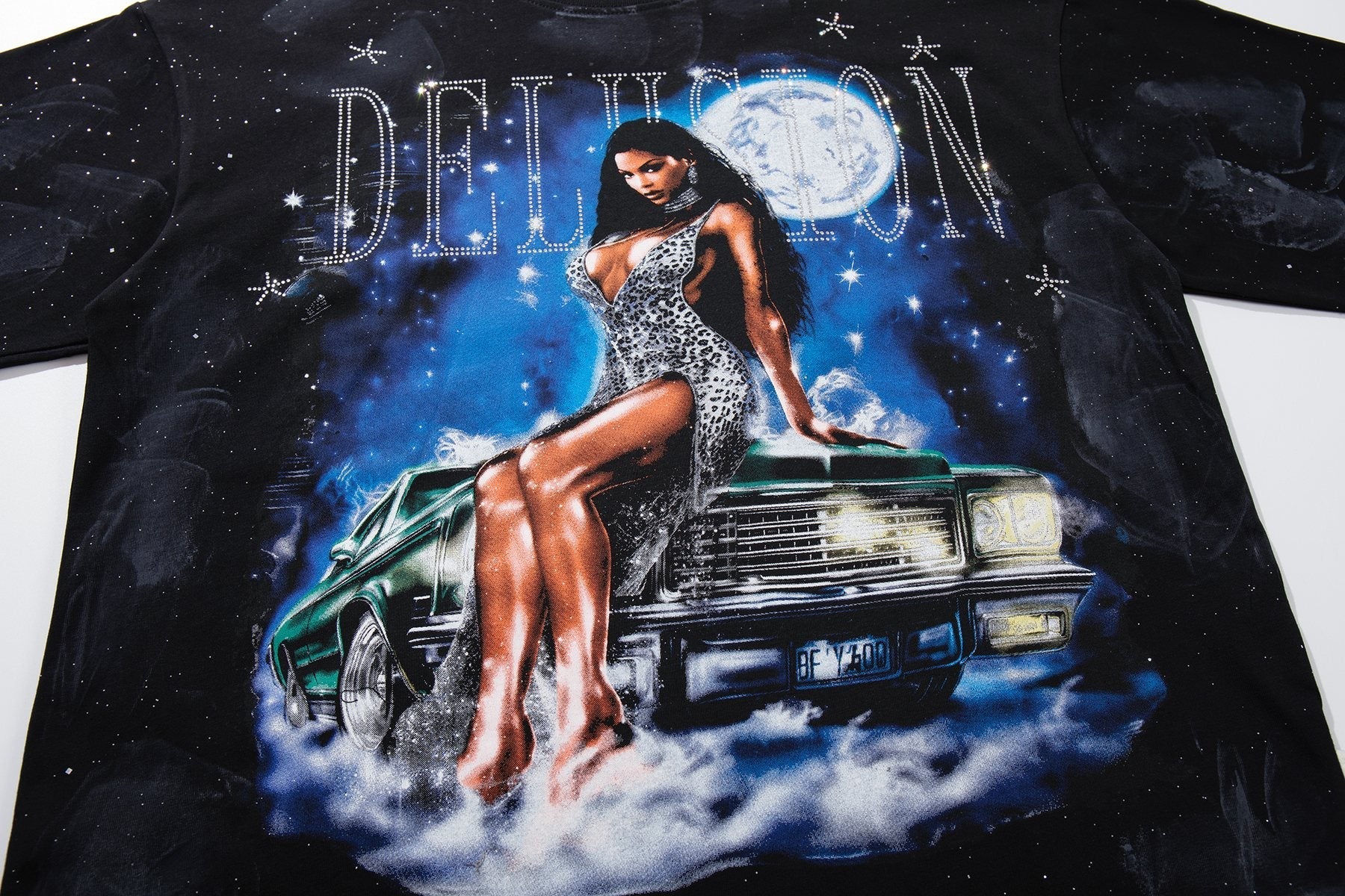 BKYS Revival Delusion Portrait Car Graphic T-Shirt — detail