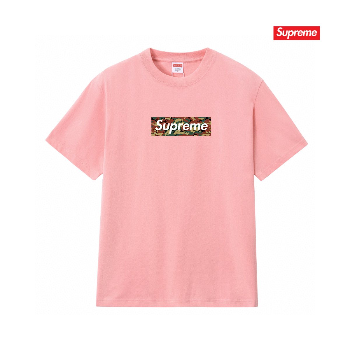 Supreme Camo Box Logo Graphic T-Shirt — front