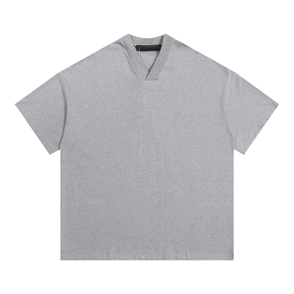 ESSENTIALS V-Notch Back Wordmark T-Shirt — front
