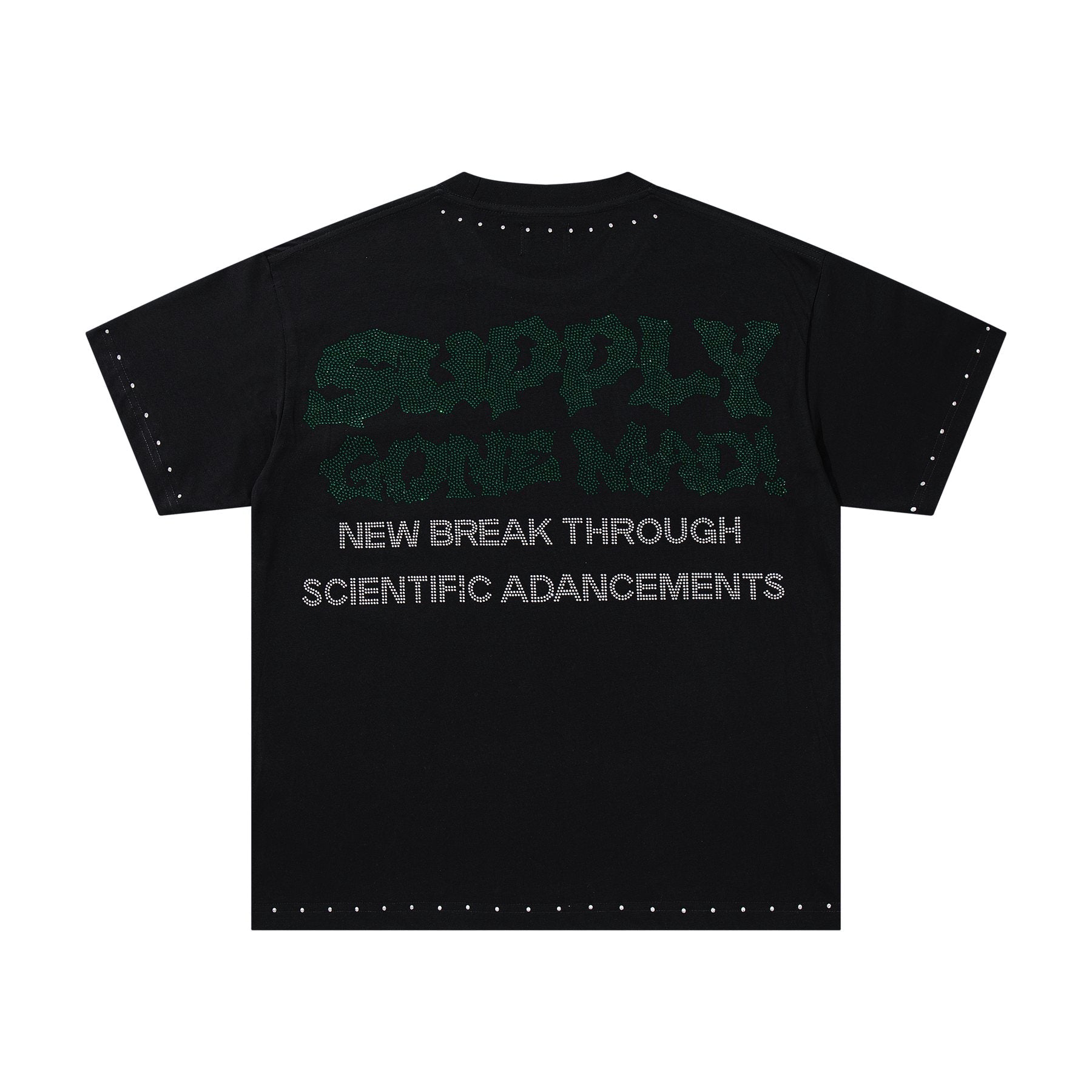 SUPPLY TEE Scientist Lab Studded Graphic T-Shirt — back