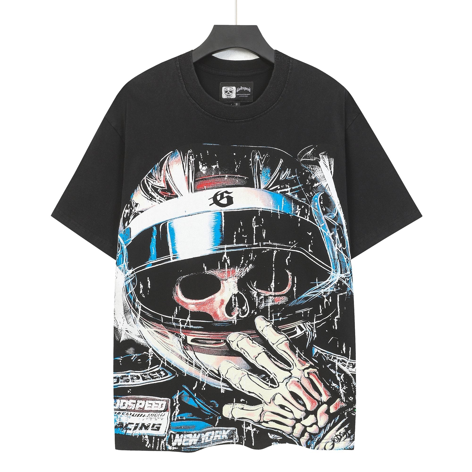 Godspeed Racing Skull Graphic T-Shirt — hero