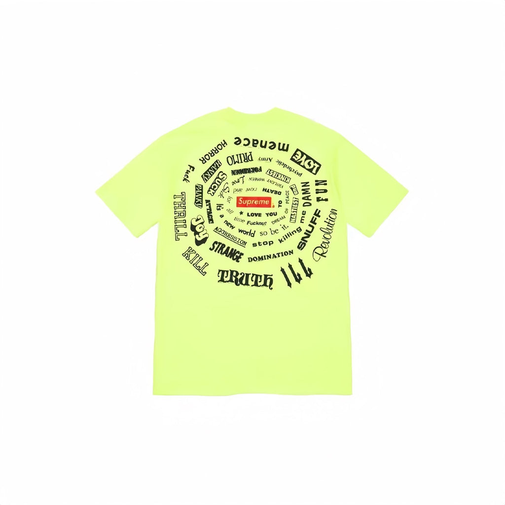 Supreme Spiral Graphic T-Shirt — back