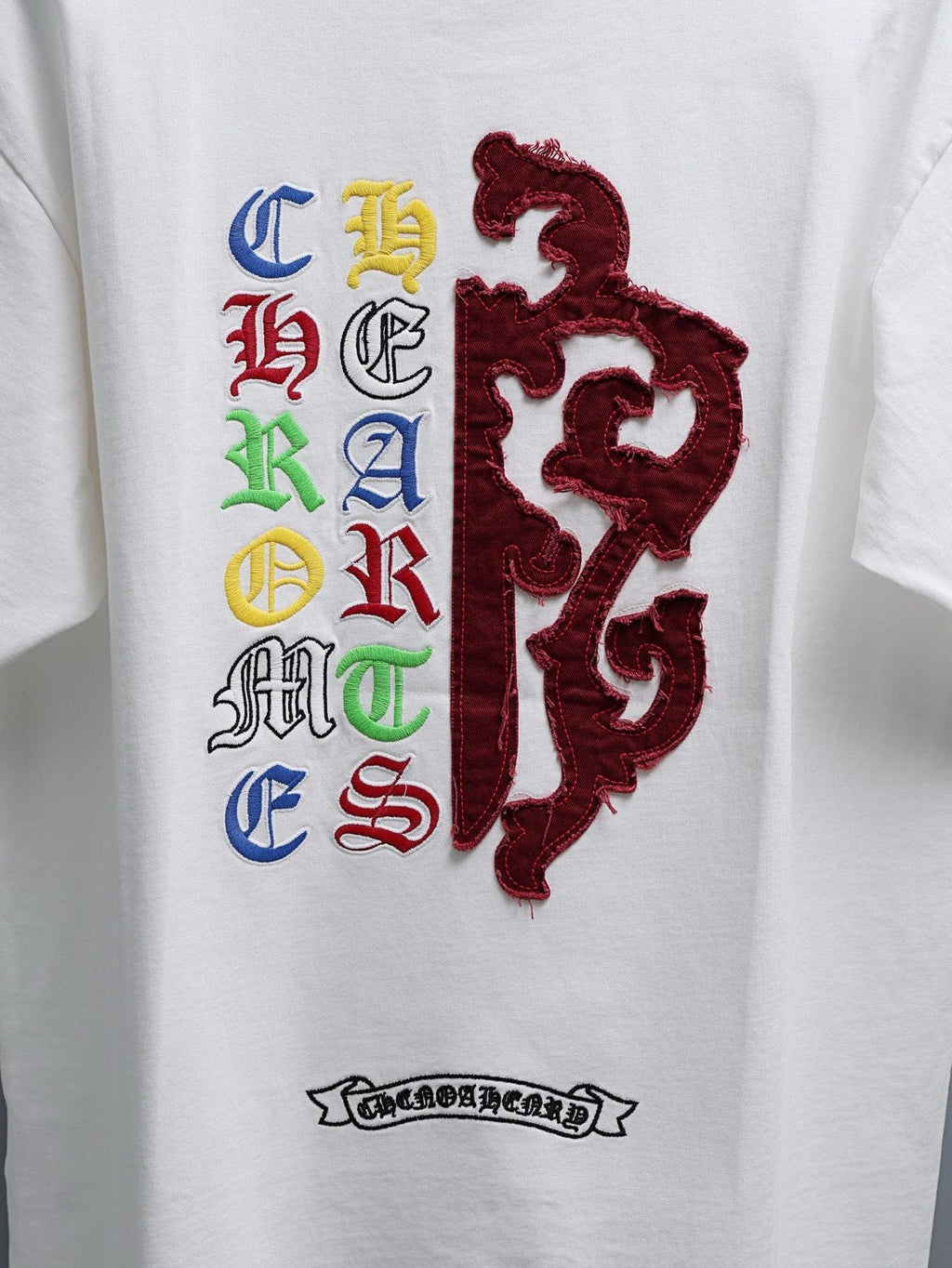 Chrome Hearts Multicolor Cross Graphic T-Shirt — detail