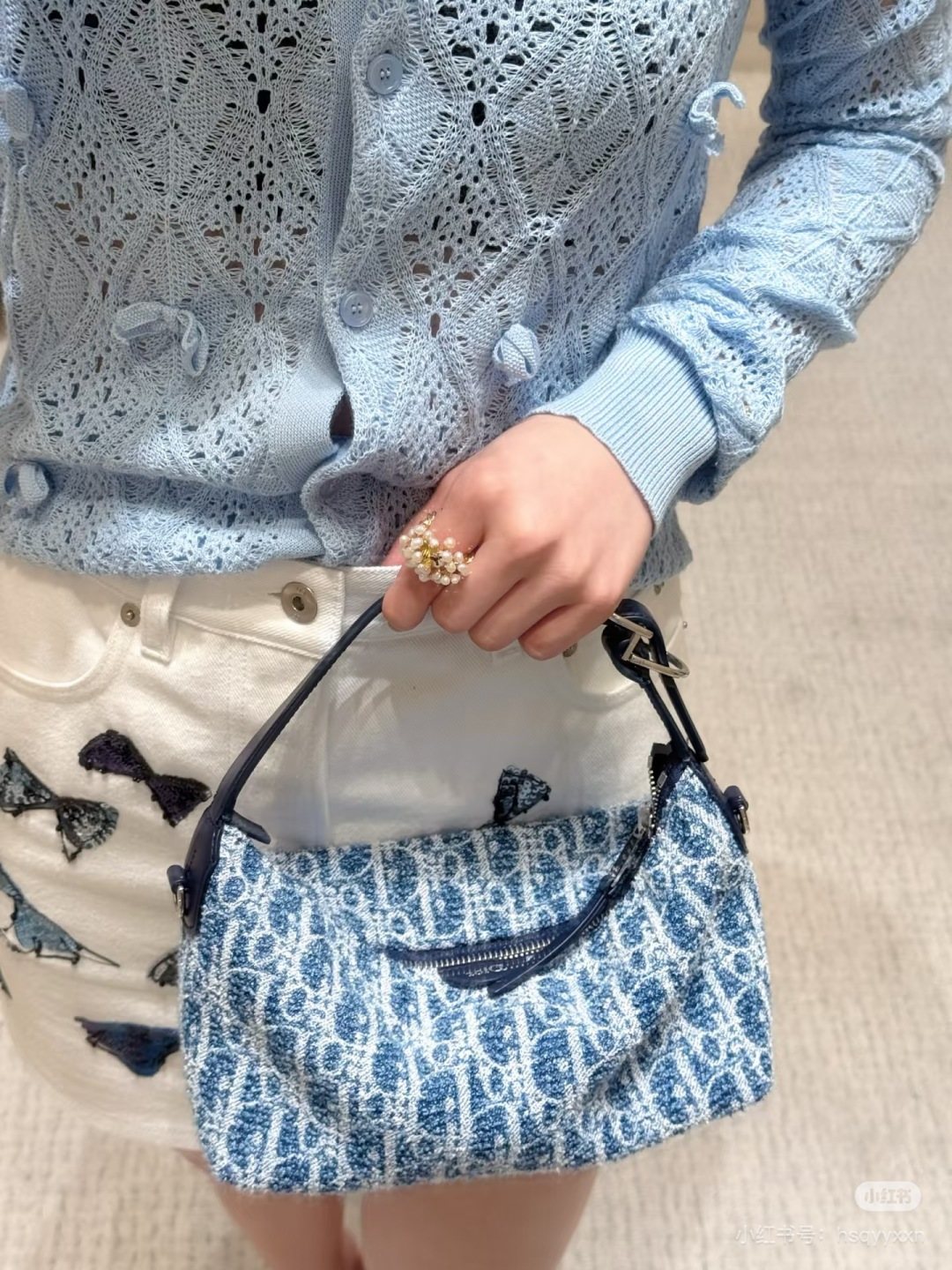 Dior Rounded Wordmark Handbag — model