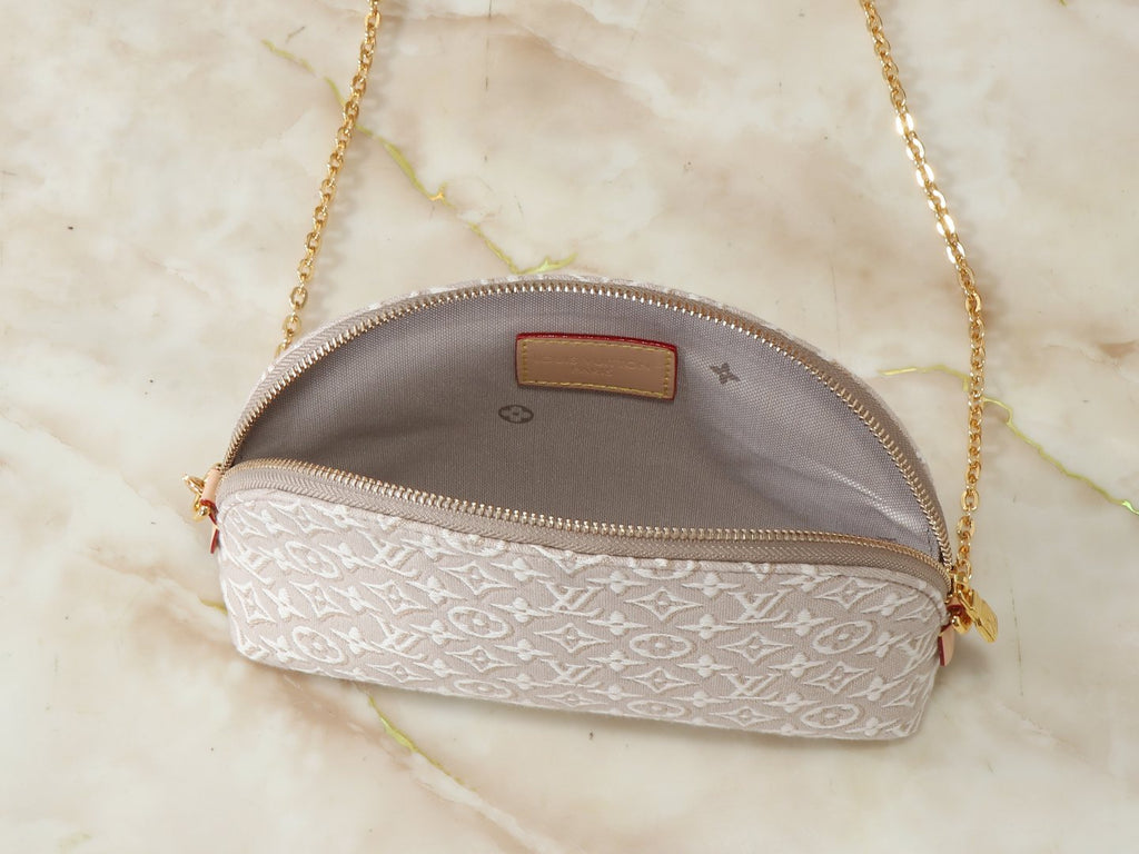 Louis Vuitton Monogram Chain Cosmetic Pouch — detail