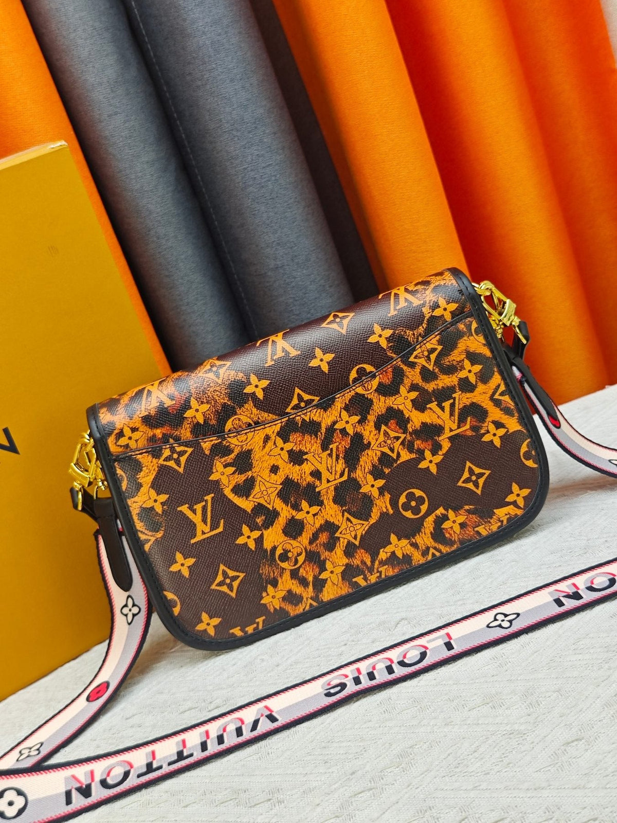 Louis Vuitton Diane Leopard Monogram Shoulder Bag — back