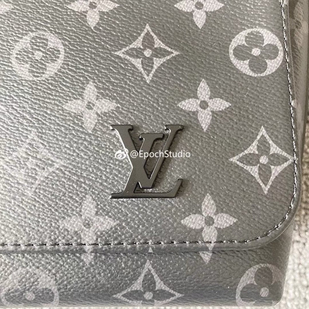 Louis Vuitton Duo Monogram Flap Messenger Bag — detail
