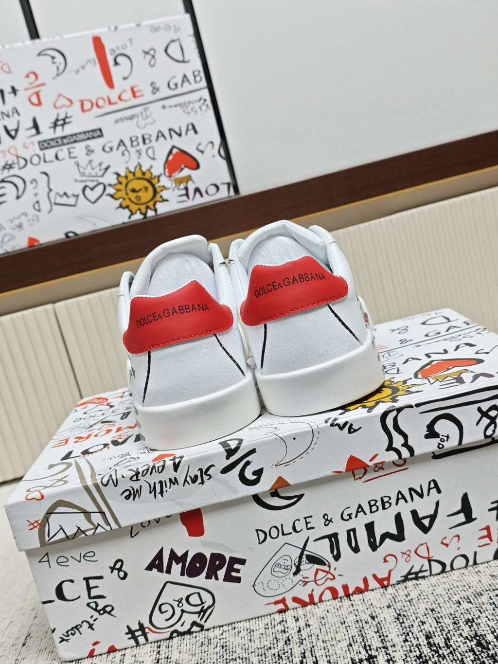 Dolce & Gabbana Graphic Low-Top Sneakers — back