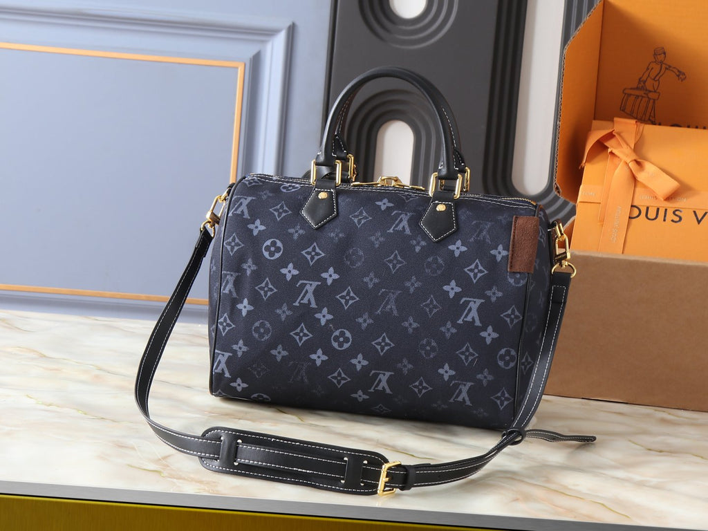 Louis Vuitton Speedy Soft Monogram Emblème Handbag — front