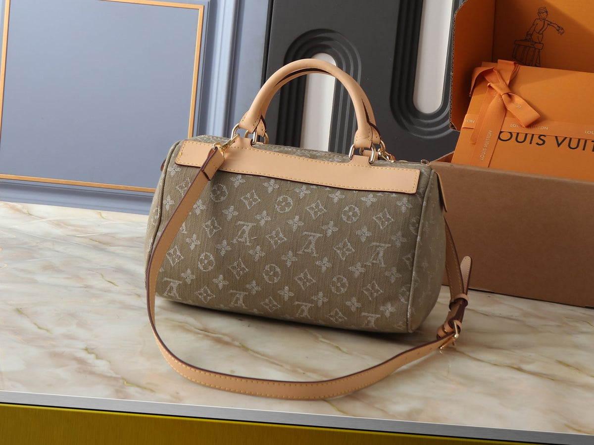 Louis Vuitton Monogram Twin-Pocket Denim Handbag — back
