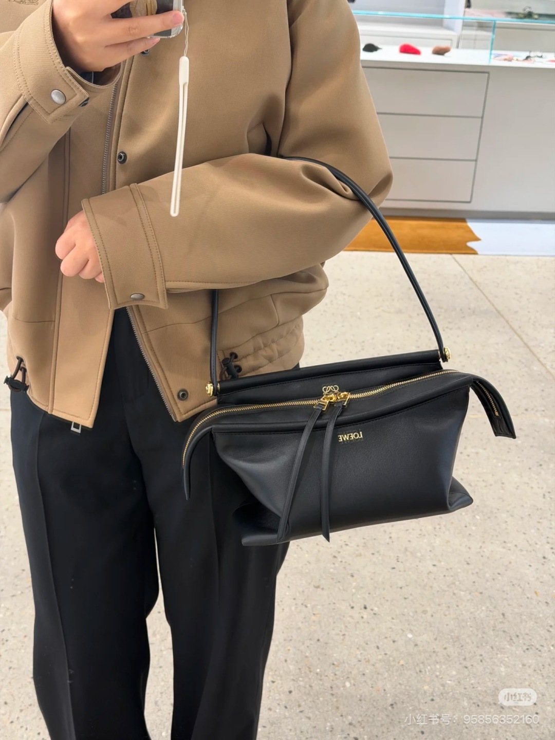 Loewe Whisker Angular Shoulder Bag — model