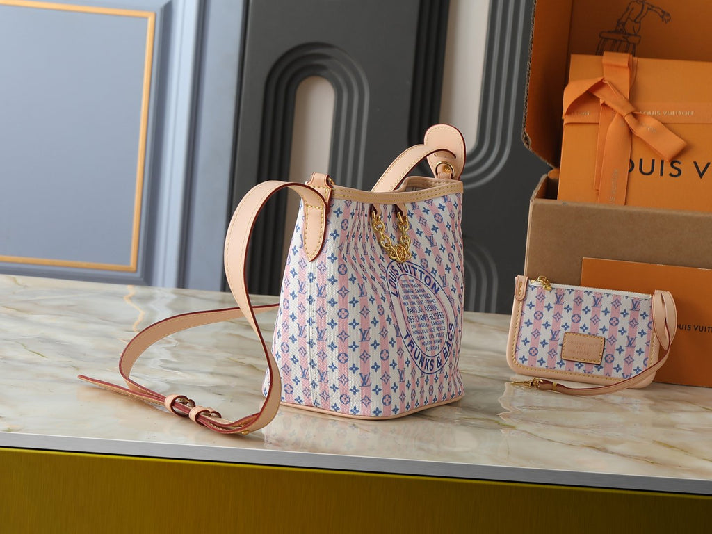 Louis Vuitton Stamp All In BB Monogram Bucket Bag — side