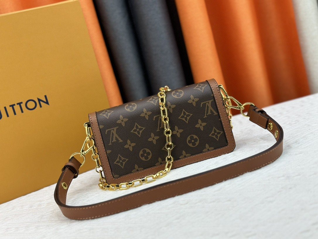 Louis Vuitton Dauphine East West Monogram Shoulder Bag — back