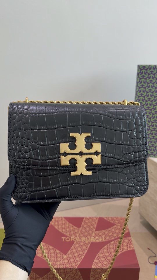 Tory Burch Eleanor Chain-Strap Flap Bag — front