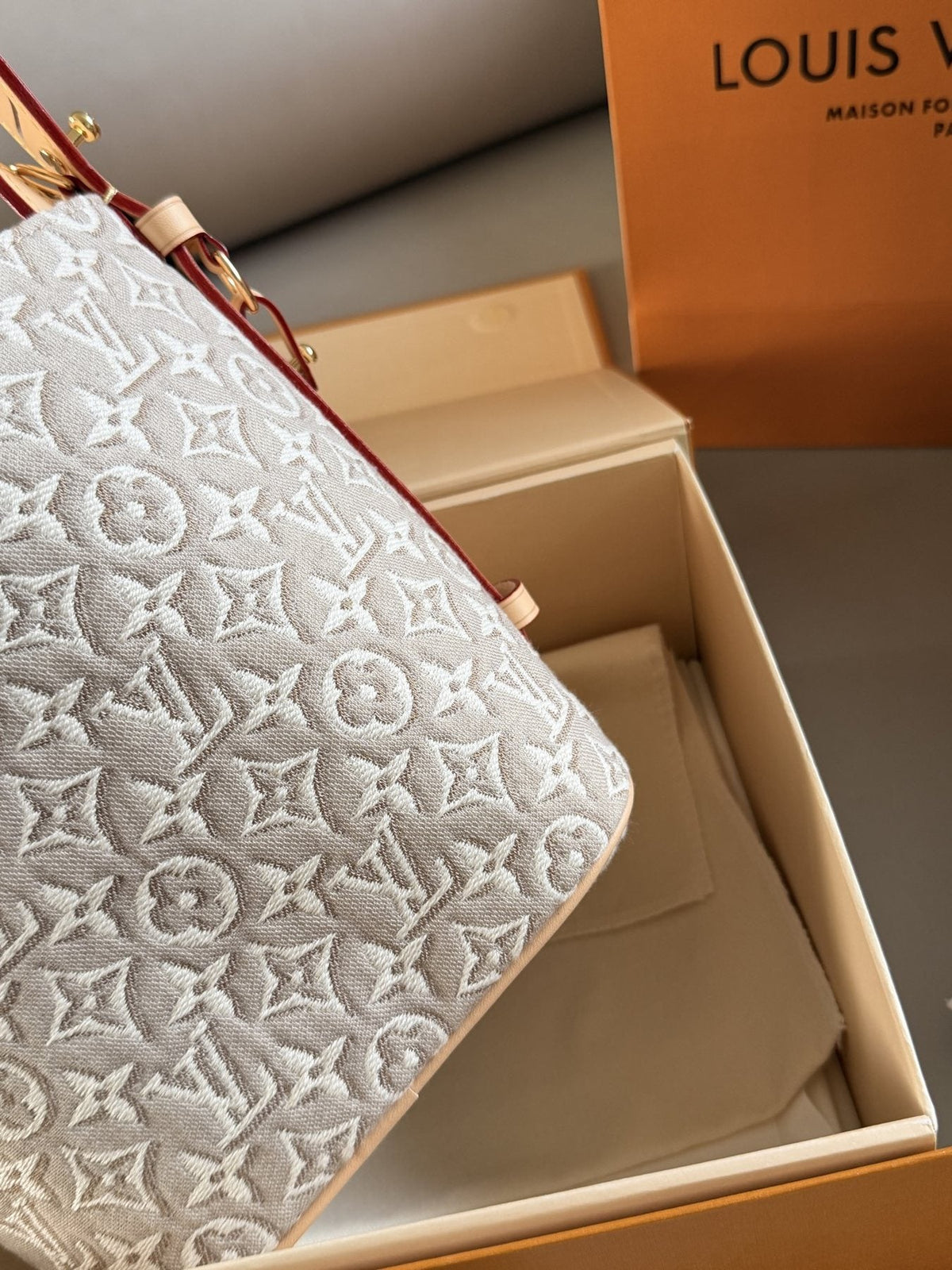 Louis Vuitton All In BB Monogram Bucket Bag — fabric
