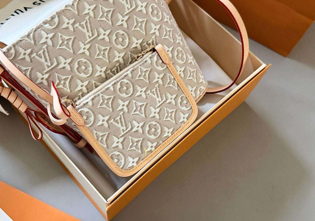 Louis Vuitton All In BB Monogram Bucket Bag — detail