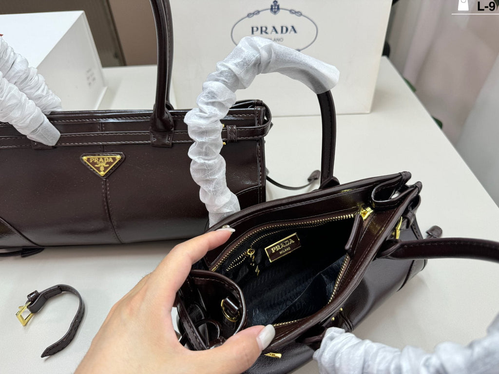 Prada Bonnie Dark Brown Baguette Bag — comparison