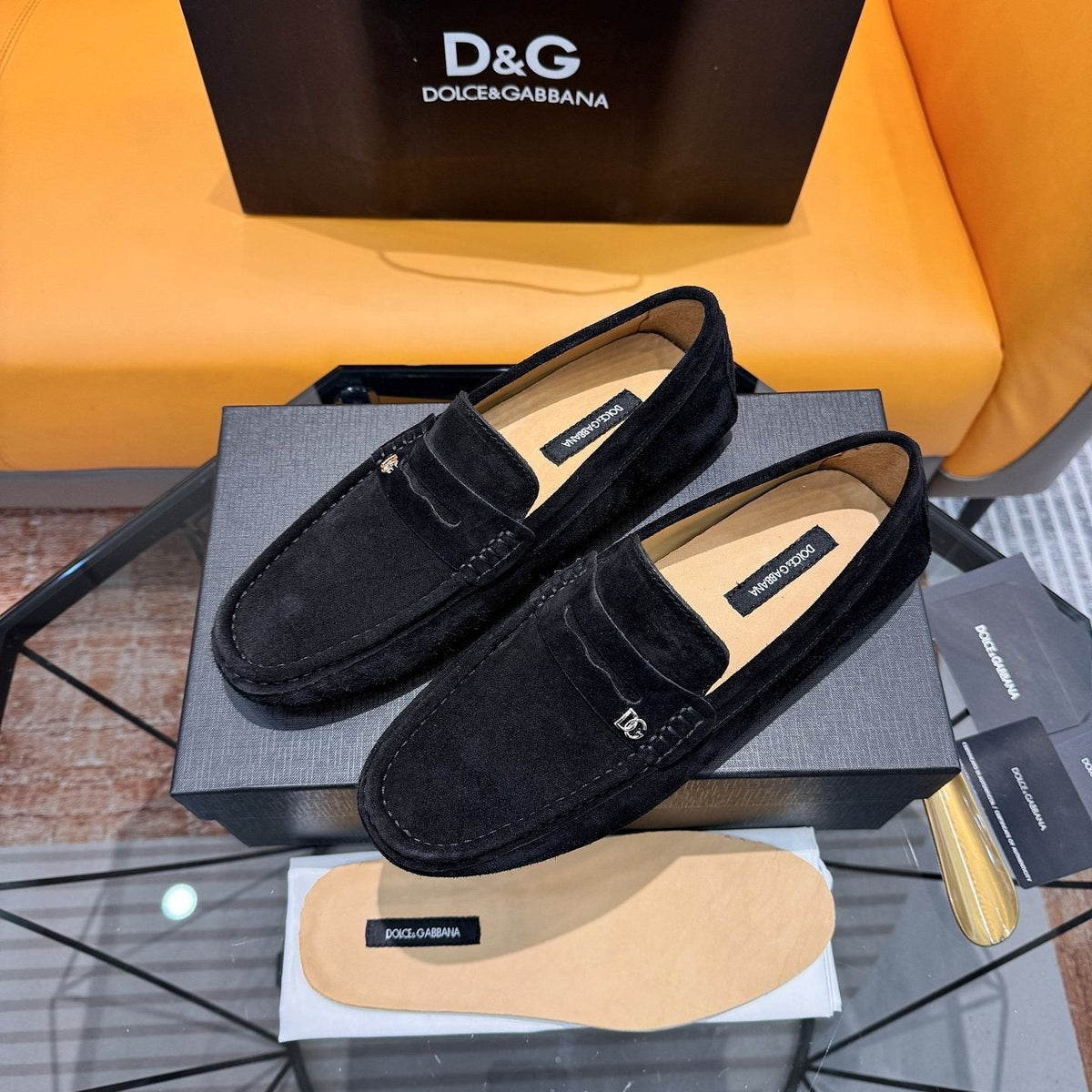 Dolce & Gabbana Moc-Toe Driving Loafers — front