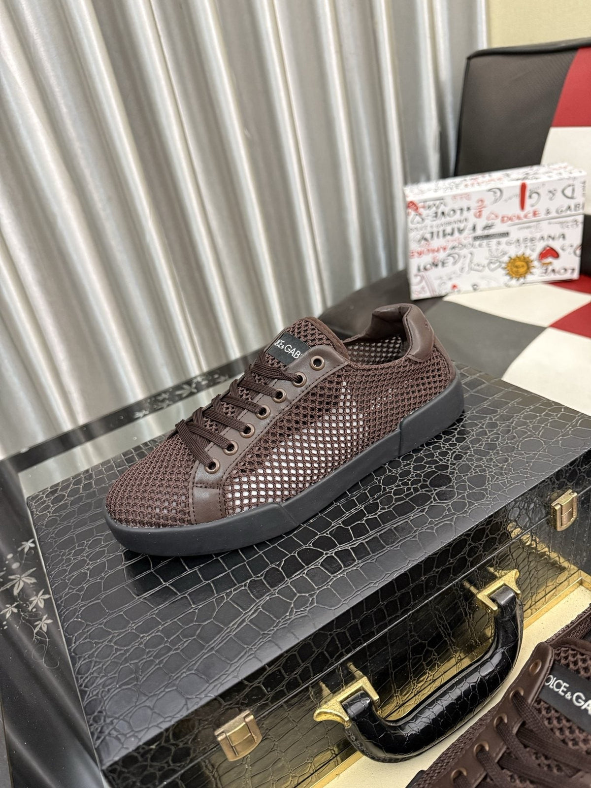 Dolce & Gabbana Perforated Low-Top Sneakers — front
