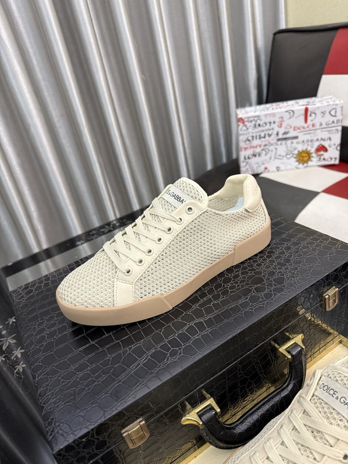 Dolce & Gabbana Perforated Low-Top Sneakers — front