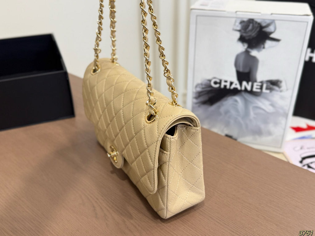 Chanel Classic Flap Quilted Shoulder Bag — side