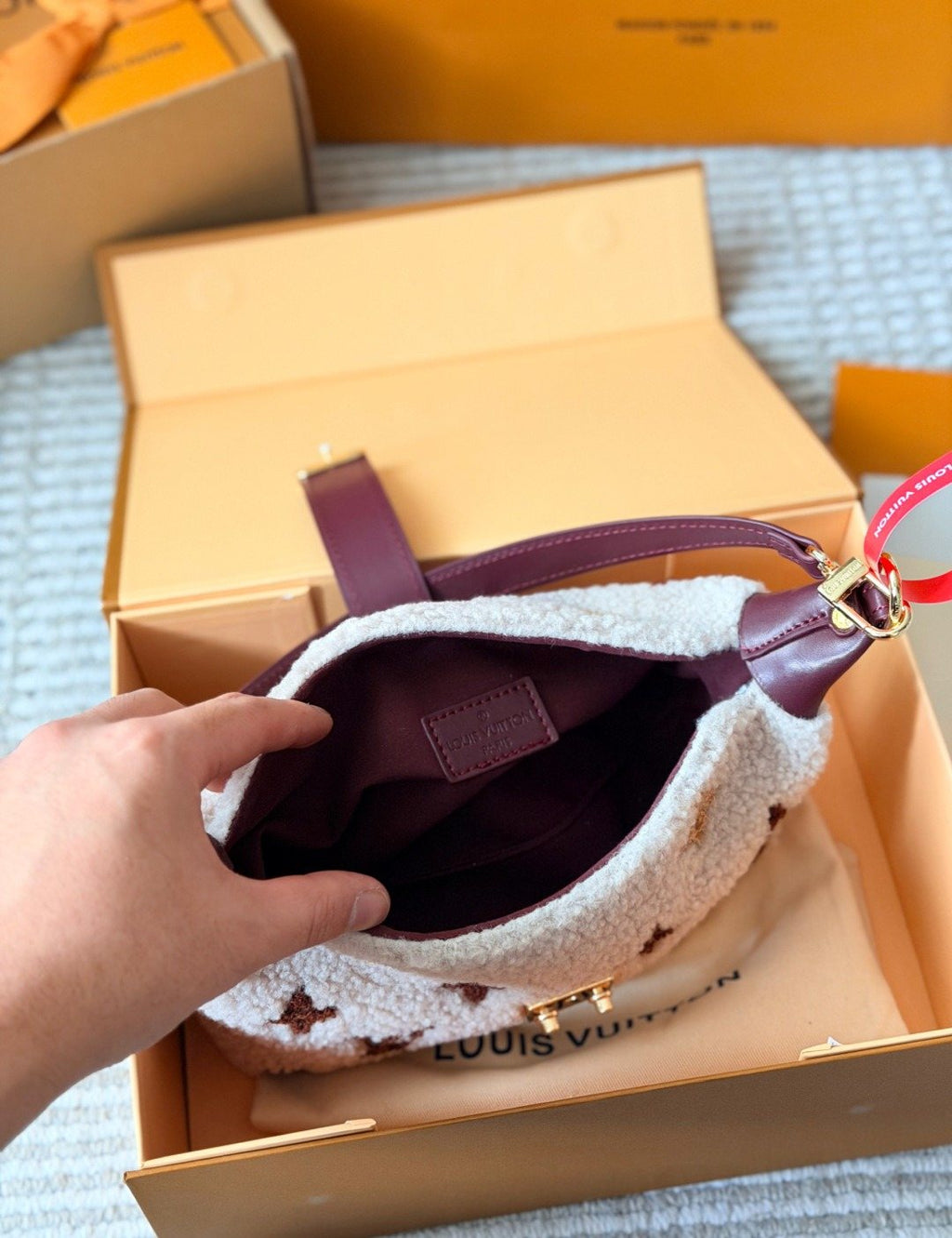 Louis Vuitton Monogram Plush Shoulder Bag — detail