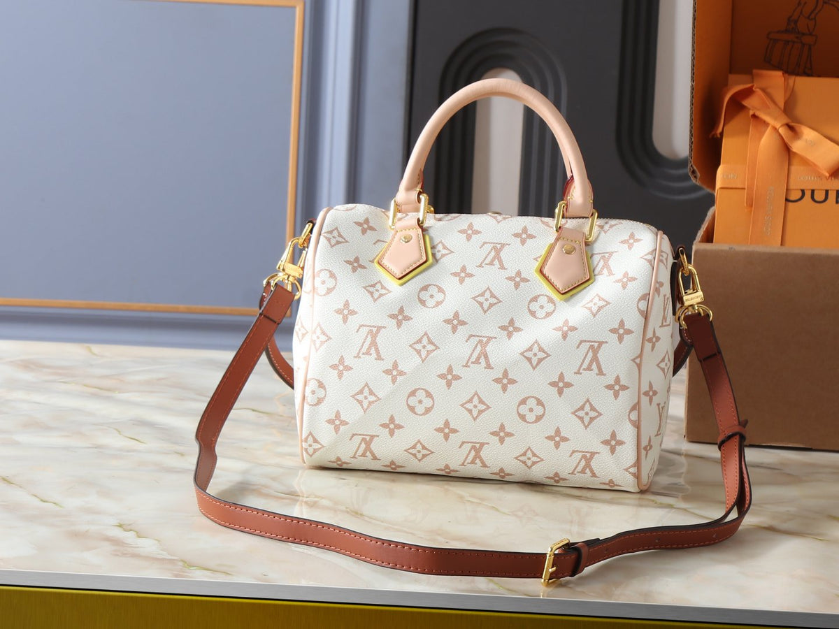 Louis Vuitton Crafty Speedy Bandoulière Monogram Bag — back