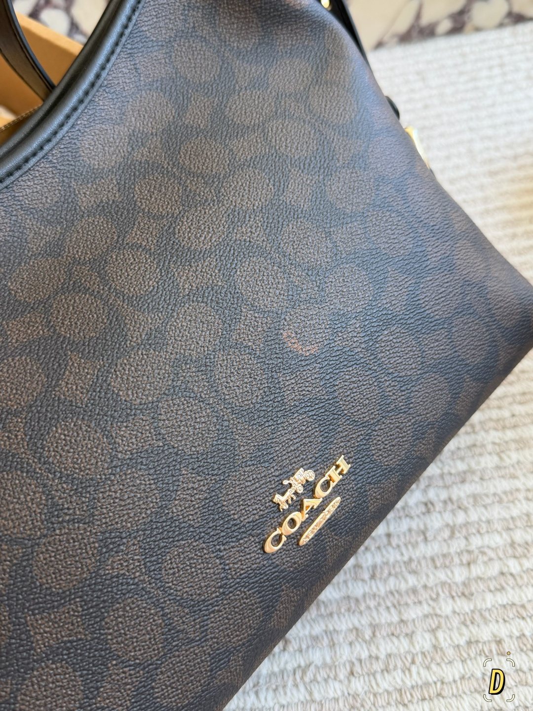 Coach Laurel Monogram Shoulder Bag — detail