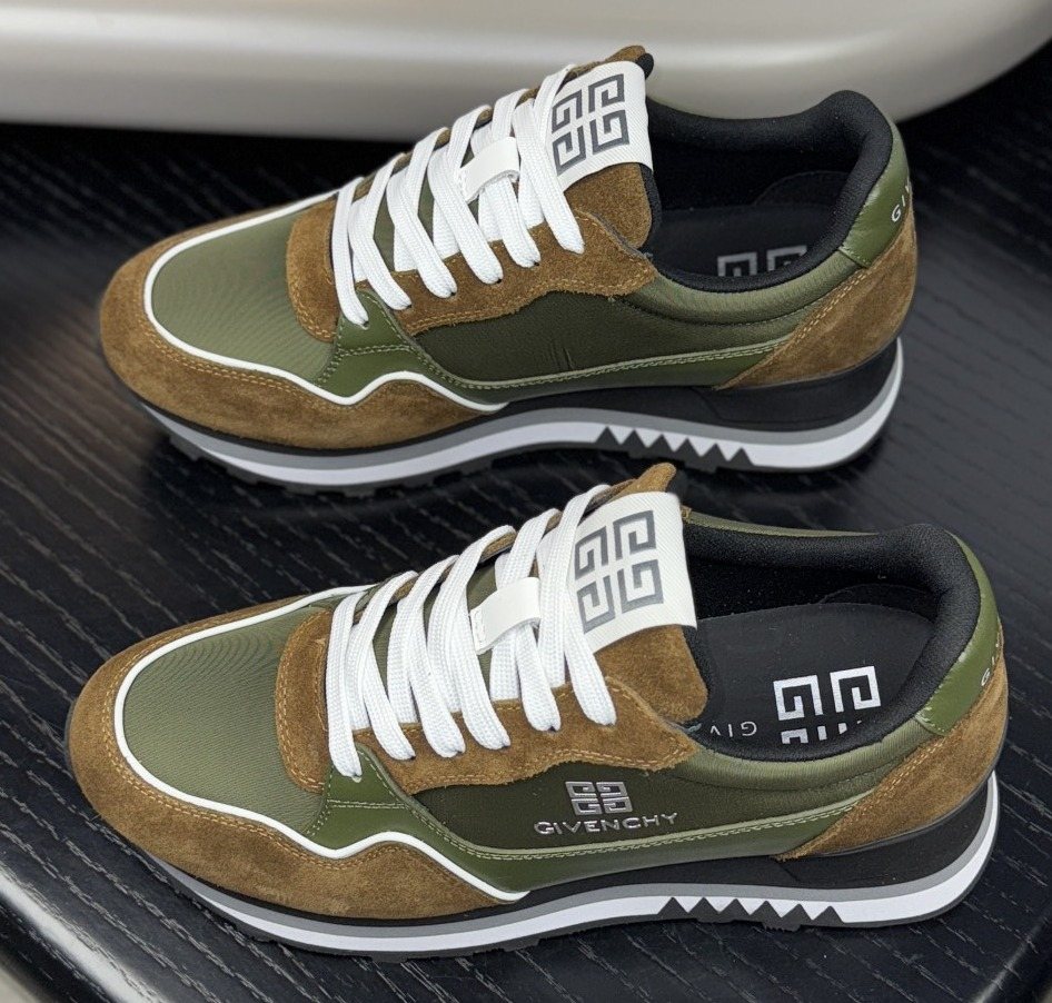 Givenchy Paneled Low-Top Sneakers — front